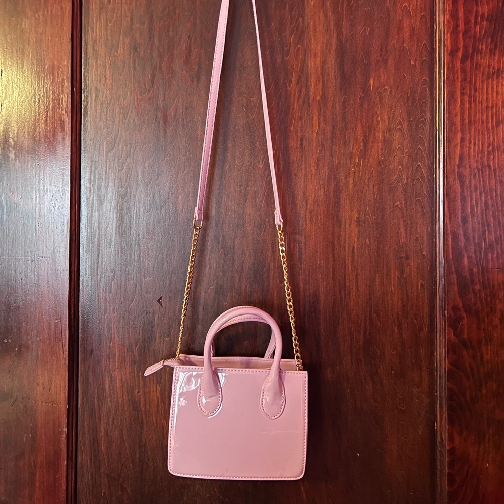 Fashion Nova Glossy Pink Mini Bag